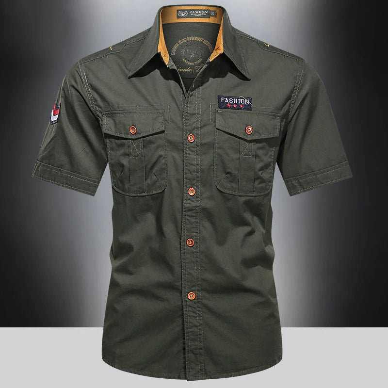 New Men's Casual Shirts Short Sleeve