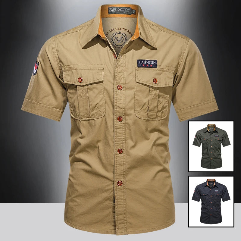 New Men's Casual Shirts Short Sleeve