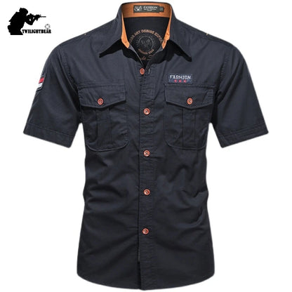 New Men's Casual Shirts Short Sleeve