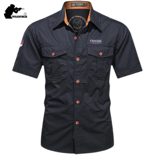 New Men's Casual Shirts Short Sleeve