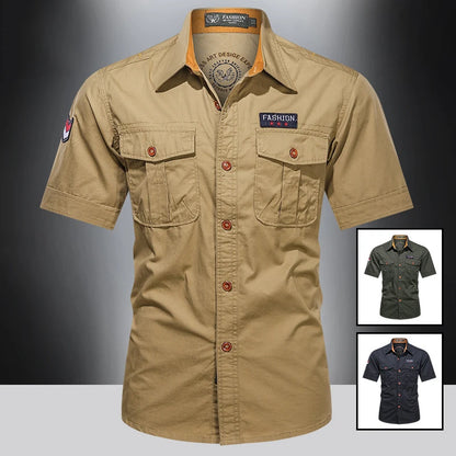 New Men's Casual Shirts Short Sleeve
