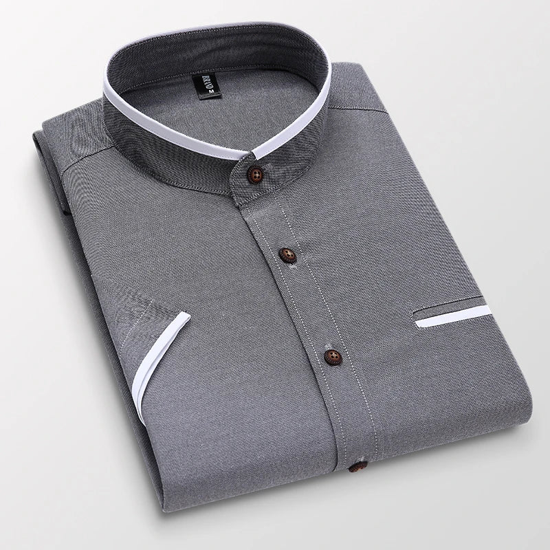 BROWON Summer Shirt Men Short Sleeve