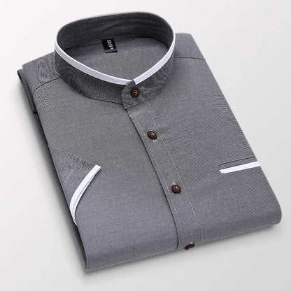 BROWON Summer Shirt Men Short Sleeve