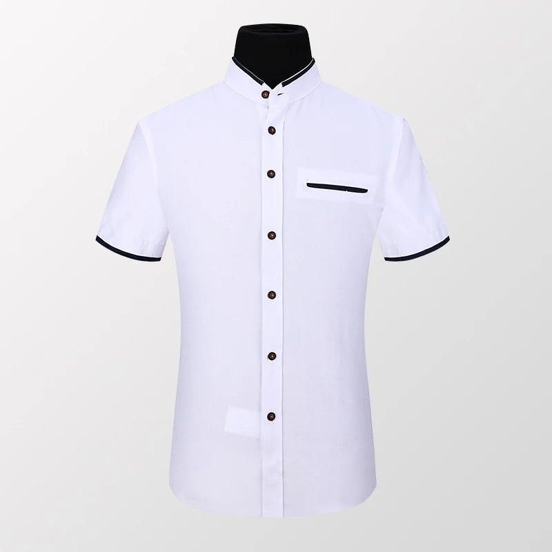 BROWON Summer Shirt Men Short Sleeve