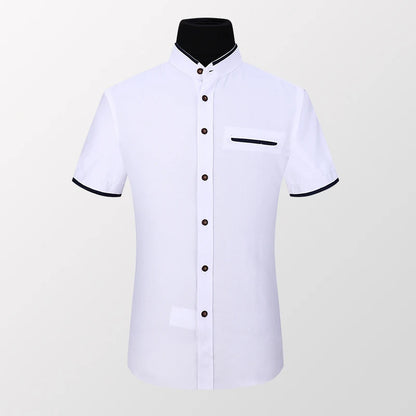 BROWON Summer Shirt Men Short Sleeve